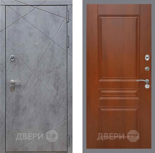 Входная металлическая Дверь Рекс (REX) 13 Бетон Темный FL-243 Итальянский орех в Электроуглях