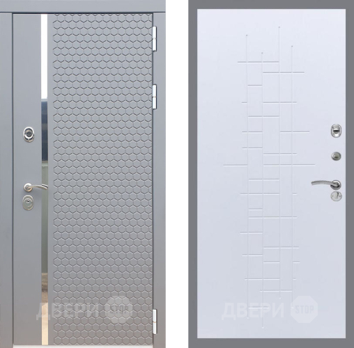 Входная металлическая Дверь Рекс (REX) 24 FL-289 Белый ясень в Электроуглях