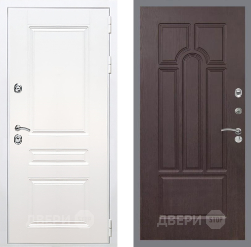 Входная металлическая Дверь Рекс (REX) Премиум-н Силк Сноу FL-58 Венге в Электроуглях