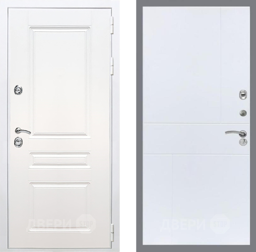 Входная металлическая Дверь Рекс (REX) Премиум-н Силк Сноу FL-290 Силк Сноу в Электроуглях