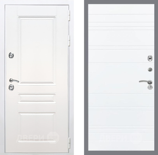 Входная металлическая Дверь Рекс (REX) Премиум-н Силк Сноу Line Силк Сноу в Электроуглях