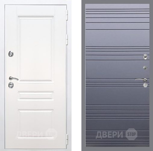 Входная металлическая Дверь Рекс (REX) Премиум-н Силк Сноу Line Силк титан в Электроуглях