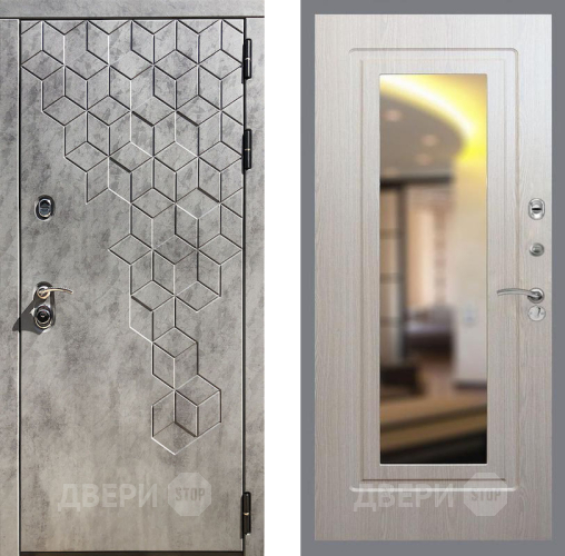 Входная металлическая Дверь Рекс (REX) 23 FLZ-120 Беленый дуб в Электроуглях