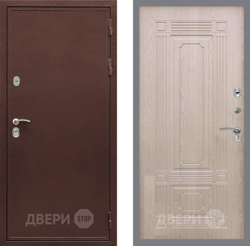 Входная металлическая Дверь Рекс (REX) 5 металл 3 мм FL-2 Беленый дуб в Электроуглях