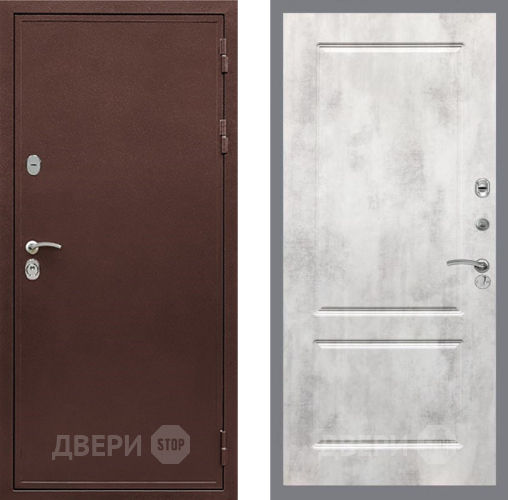 Входная металлическая Дверь Рекс (REX) 5 металл 3 мм FL-117 Бетон светлый в Электроуглях