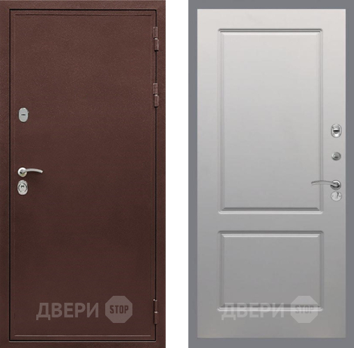 Входная металлическая Дверь Рекс (REX) 5 металл 3 мм FL-117 Грей софт в Электроуглях