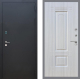 Входная металлическая Дверь Рекс (REX) 1A Черный Муар FL-2 Сандал белый в Электроуглях