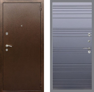 Дверь Рекс (REX) 1А Медный Антик Line Силк титан