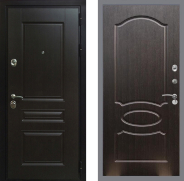 Дверь Рекс (REX) Премиум-Н FL-128 Венге светлый 960х2050 мм