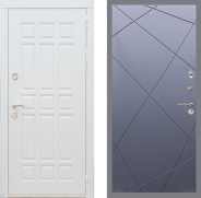 Дверь Рекс (REX) 8 Силк Сноу FL-291 Силк титан 860х2050 мм