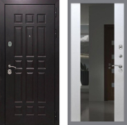 Дверь Рекс (REX) 8 СБ-16 Зеркало Белый ясень 860х2050 мм