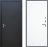 Дверь Рекс (REX) 1A Черный Муар FL-291 Силк Сноу