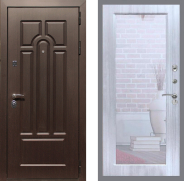 Дверь Рекс (REX) Эврика Зеркало Пастораль Сандал белый